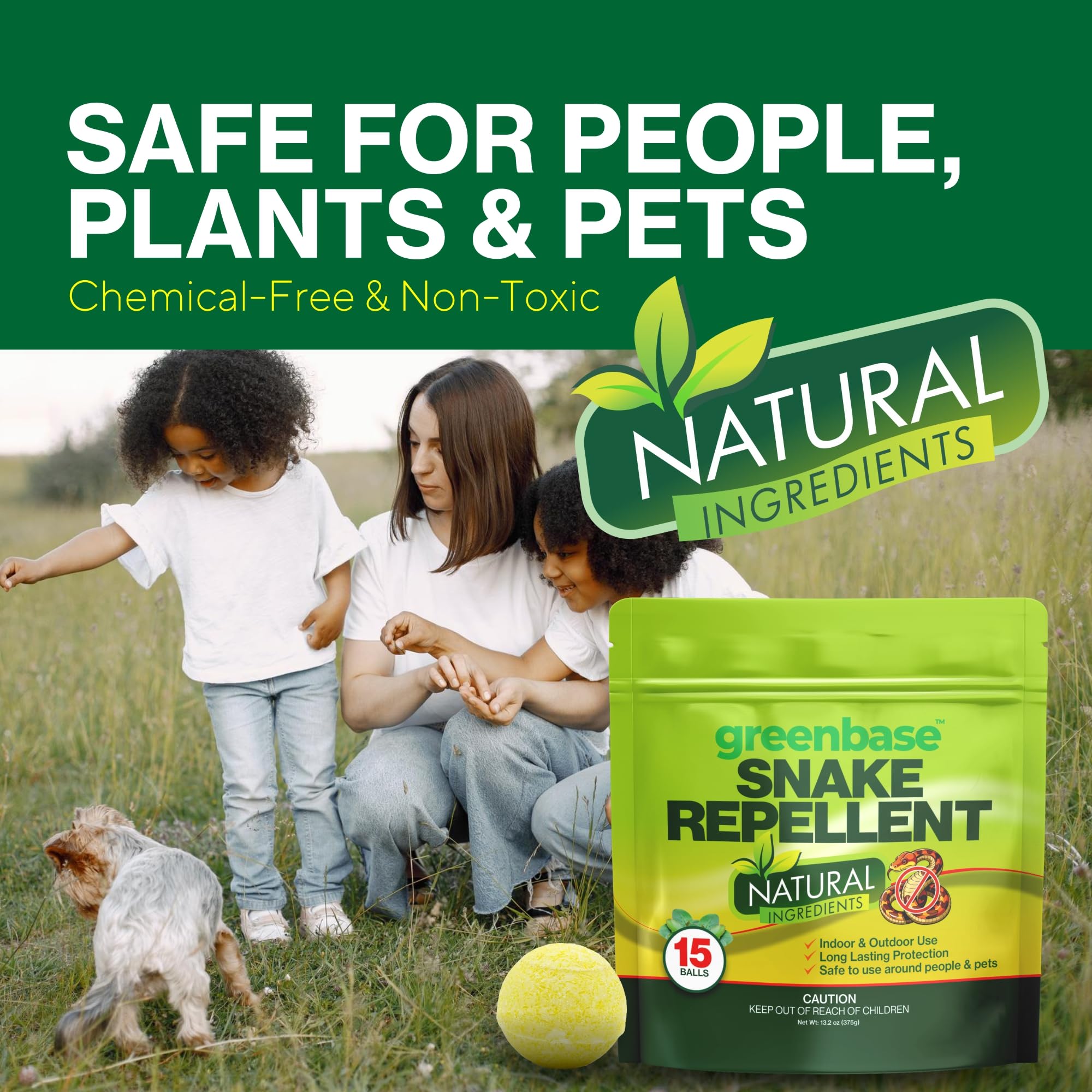 Greenbase snake-repellent-ball installed in garage keeps snakes at bay.