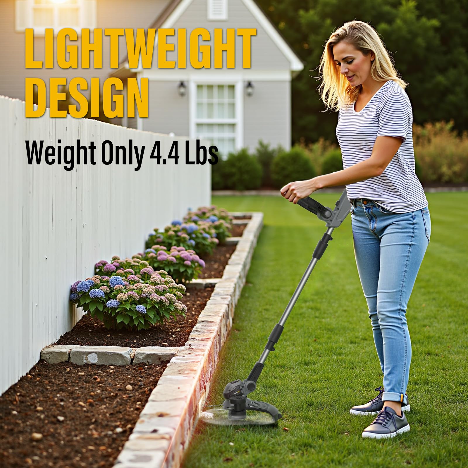 GREENFURY lightweight design at 4.4 lbs reduces fatigue during long jobs.