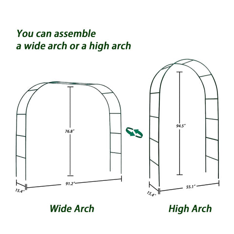 GreenGiggle lightweight steel arch shown in compact, portable outdoor setup