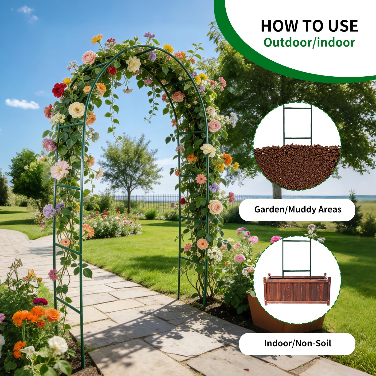 GreenGiggle portable legs in sand-filled pots enable flexible event setups