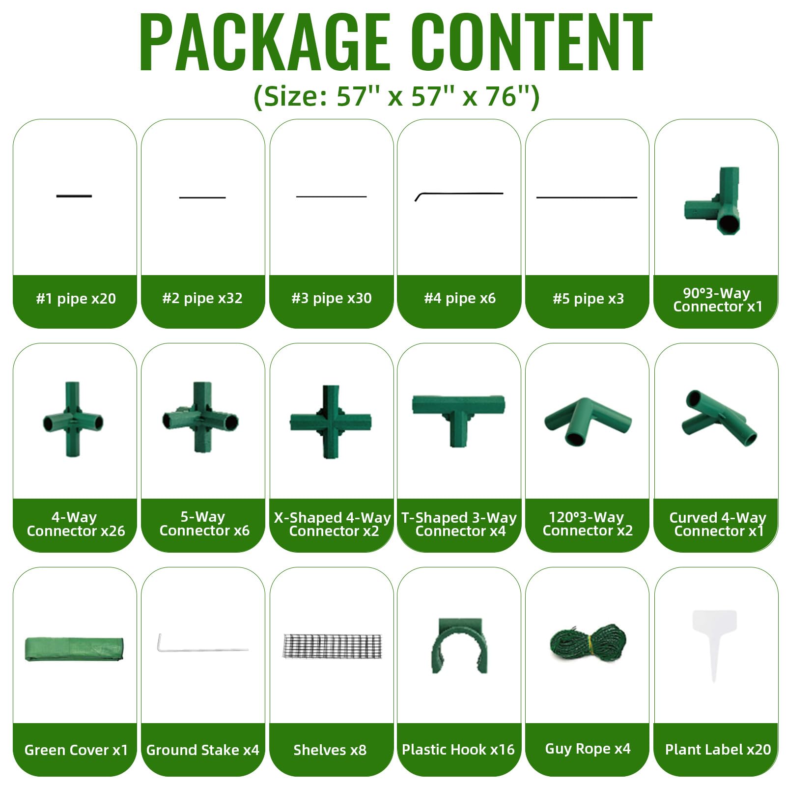 Greengro Greenhouse assembly is tool-free and quickly relocates when needed.