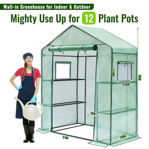Greengro portable setup guide demonstrating tool-free assembly