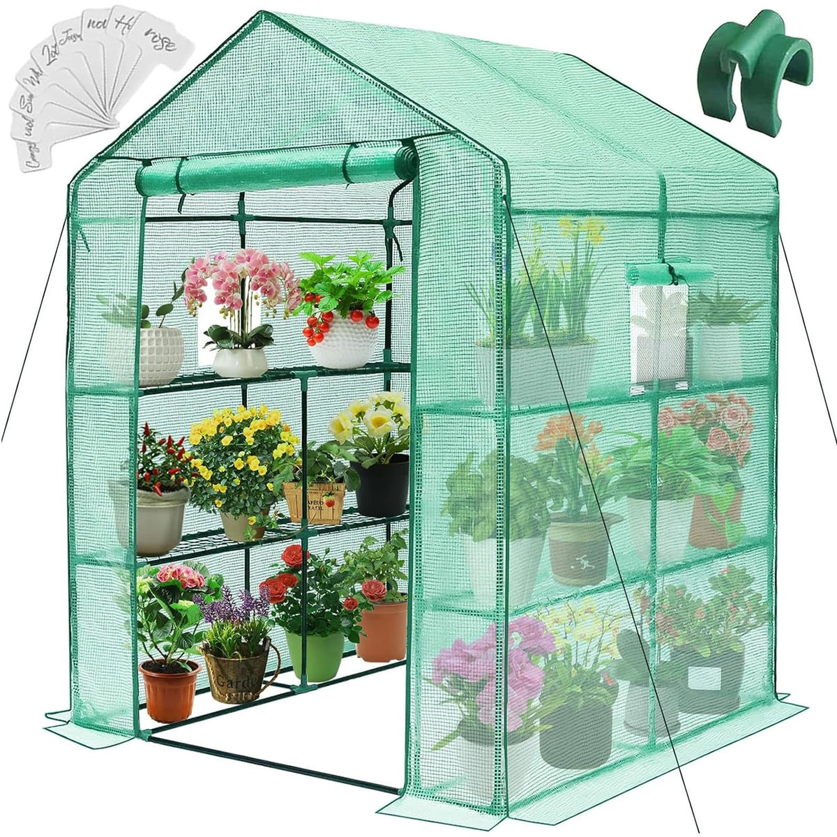 Greengro Greenhouse outdoor frame provides a sturdy base for year-round plant growth.