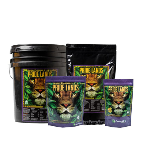 GreenGro Pride Lands Bloom eco-friendly formulation for sustainable gardening.