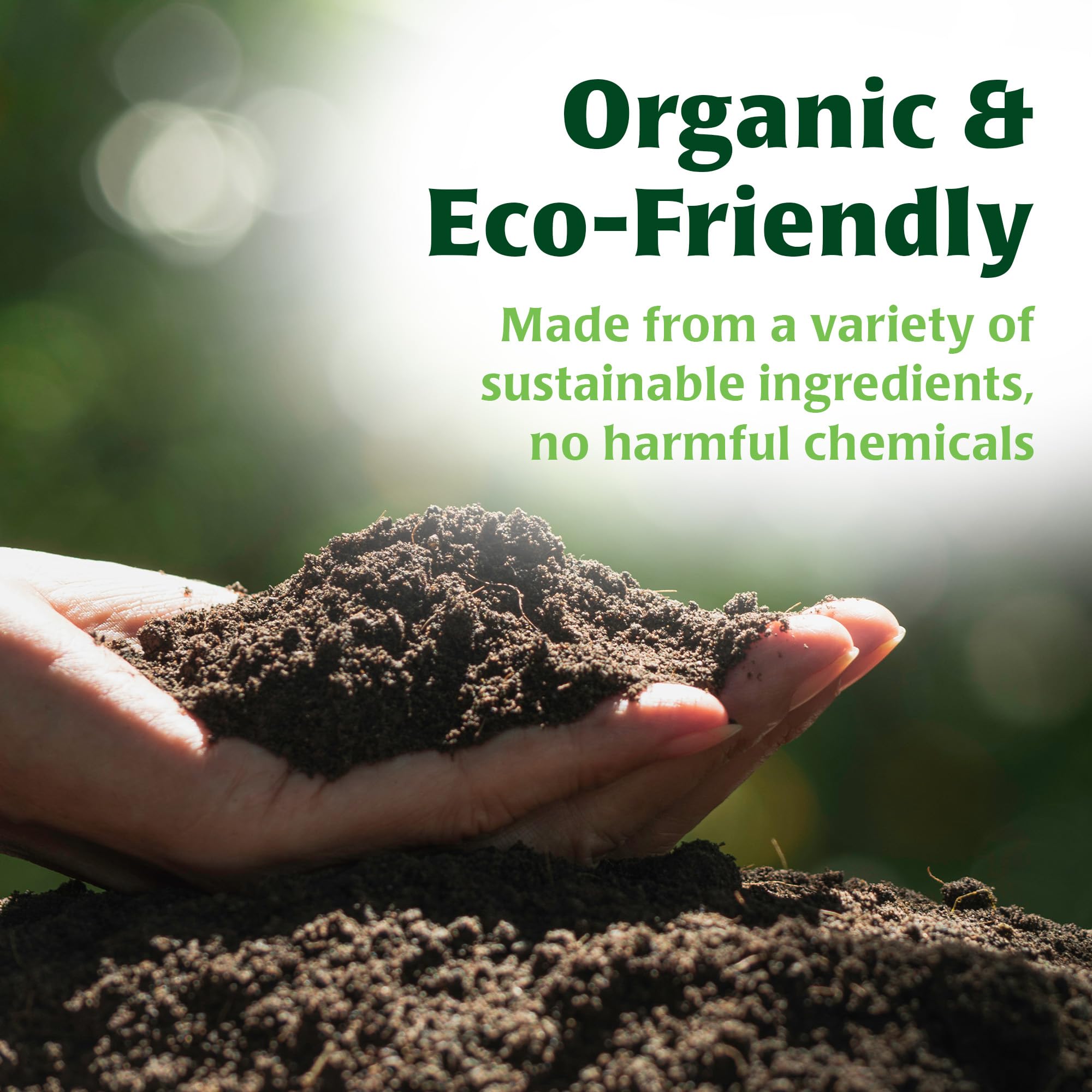GreenGro Pride Lands Bloom label highlights non-GMO and sustainable ingredients.