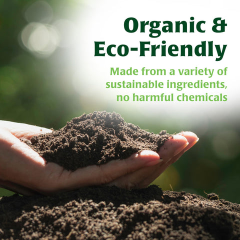 GreenGro Pride Lands Bloom label highlights non-GMO and sustainable ingredients.