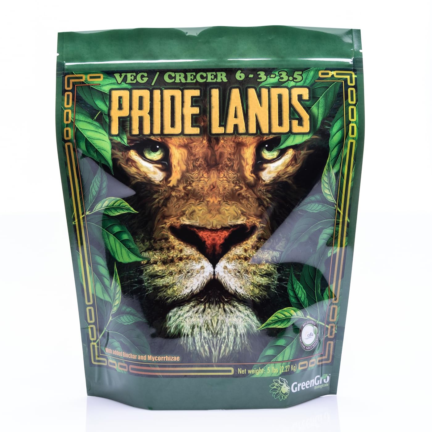 GreenGro Pride Lands Veg dry top dress bottle for easy, uniform application and healthy vegetative growth.