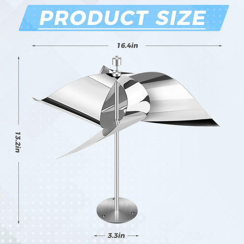 Greenight weatherproof aluminum construction endures rain and sun for year-round bird deterrence.