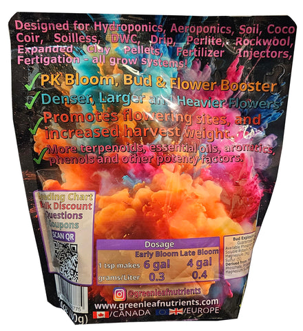 Greenleaf Nutrients bloom-flowering growth image, showcasing robust flowering development and budding potential.