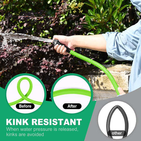 Greenleisure heavy-duty hose handles high pressure for residential use.