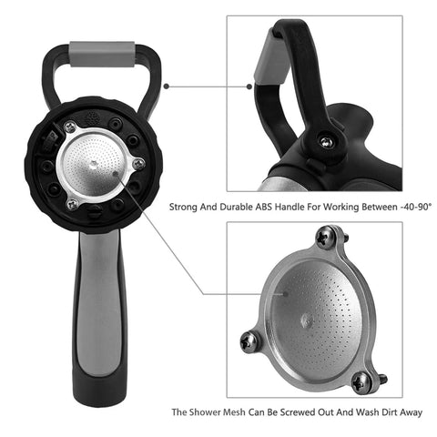 Green Mount heavy-duty zinc alloy body resists rust during outdoor tasks