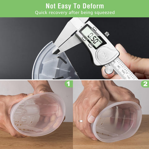 GREENPARA see-through pot enables root watching at a glance.