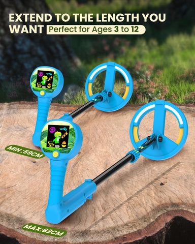 Adjustable handle fits ages 3–12 for growing explorers.