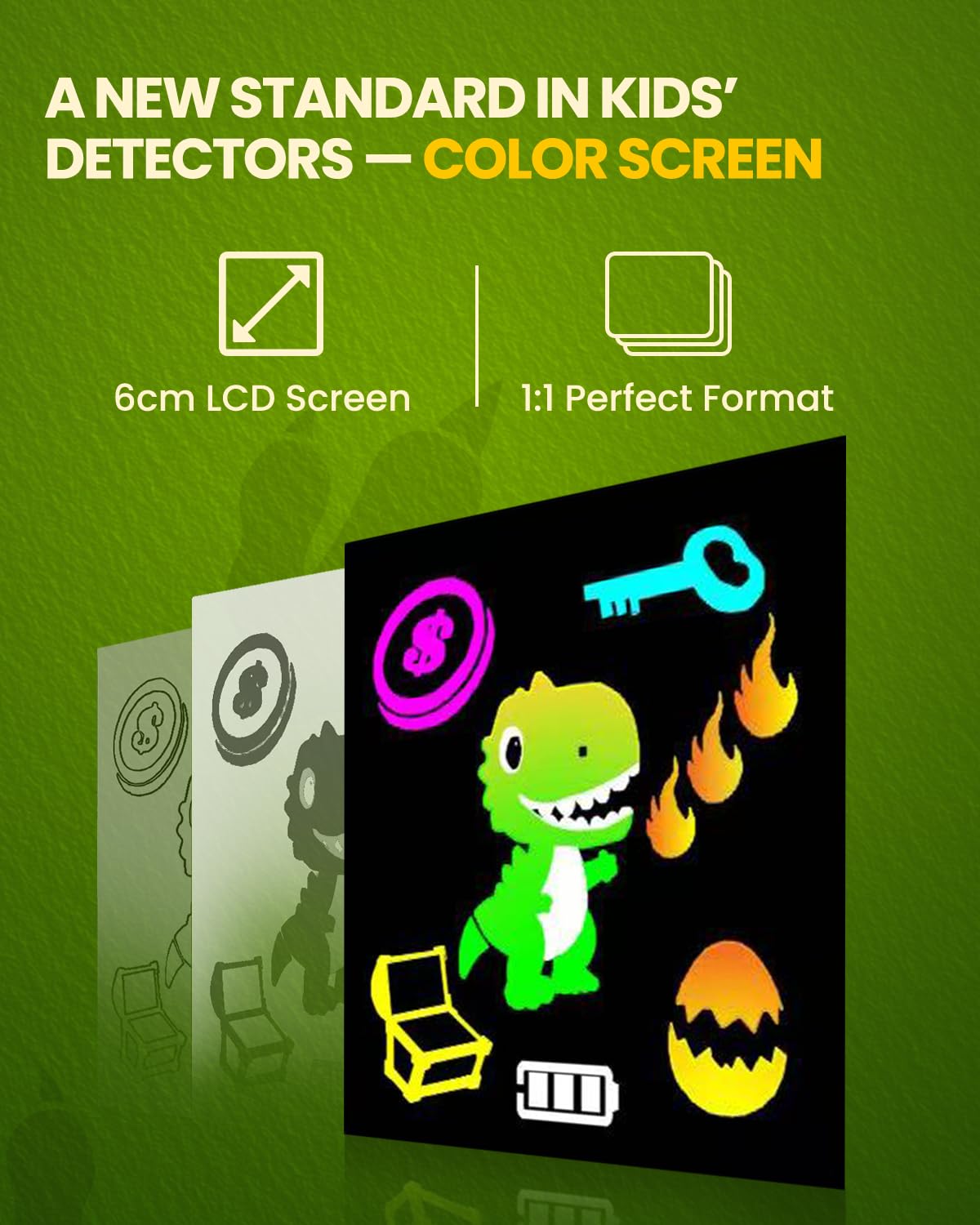 GreenRex metal detector LED coil lights support easy night treasure hunts.