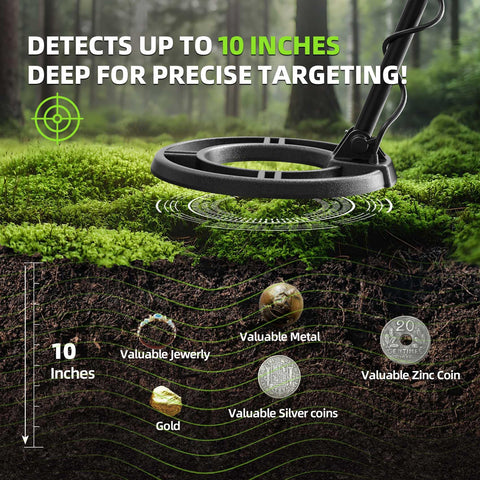 GreenRex 5 detection modes tailor targets for coins, jewelry, or relics