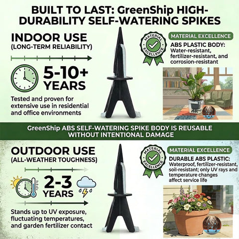 GreenShip four spikes per pot for even hydration and stability