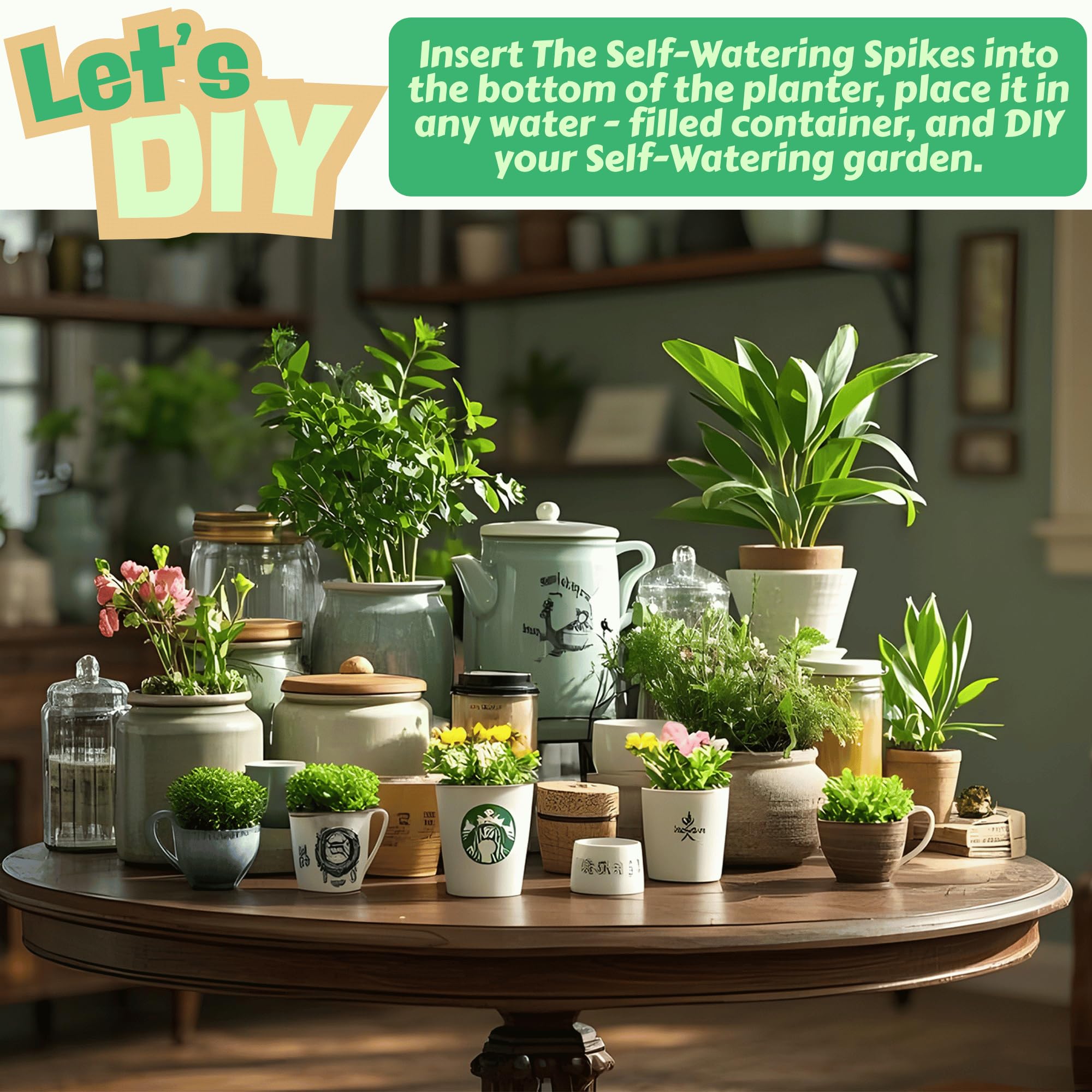 Travel-ready GreenShip system keeps indoor plants hydrated while away