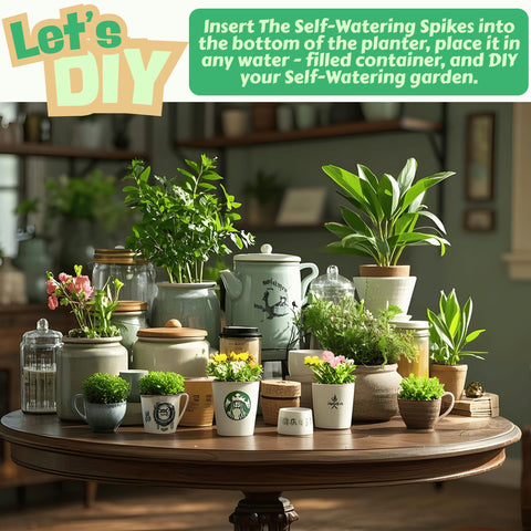 Travel-ready GreenShip system keeps indoor plants hydrated while away