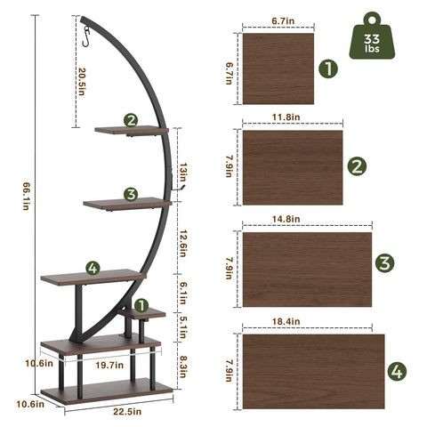 Greenstell 12-pot holders maximize vertical garden space in living areas.
