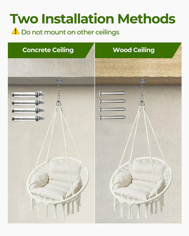 GREENSTELL ceiling mount for wood ceiling shows versatile hanging option.