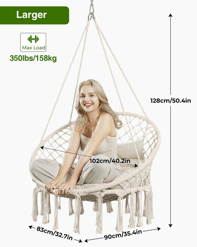 Greenstell Hammock Chair stand compatibility offers flexible placement.