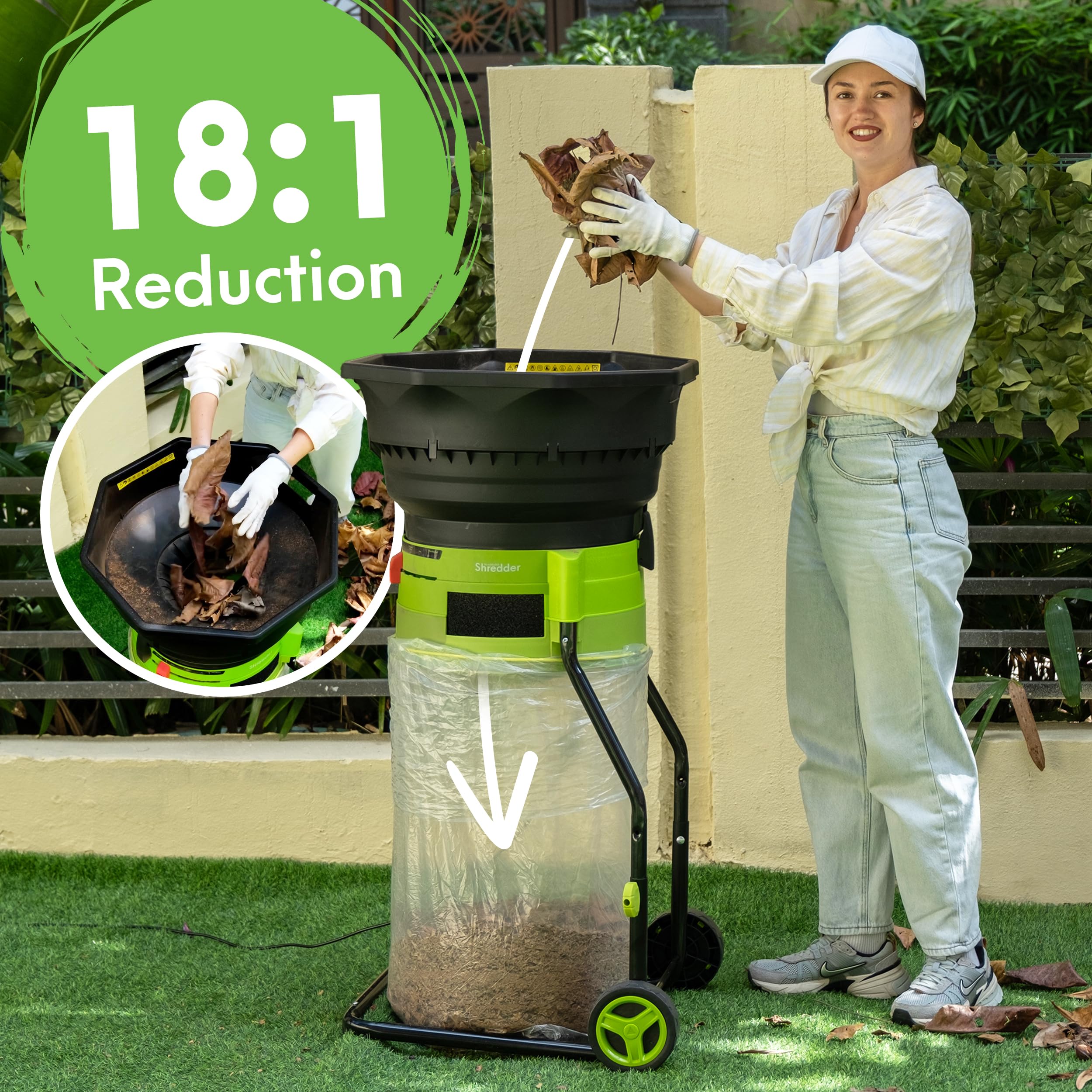 GreenSweep XL motor and speed detail highlights powerful 9,000 RPM performance.