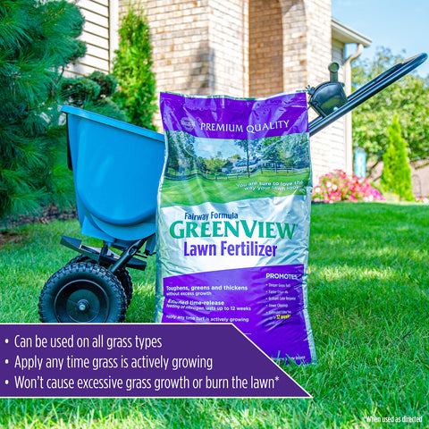 GreenView Fairway Formula is spreader-friendly for easy even application.