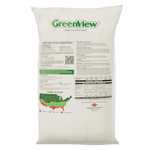 Healthy deep-green ryegrass blades emerging in sun and shade with GreenView blend