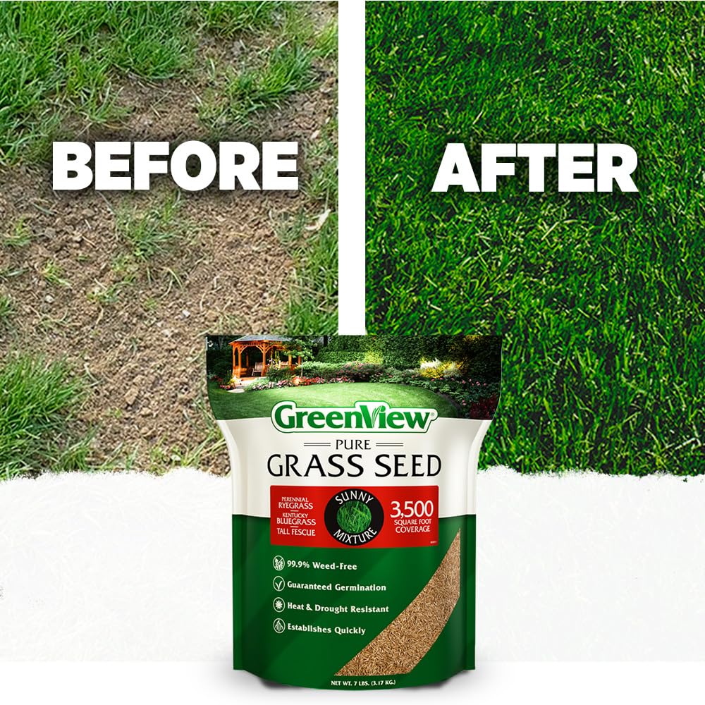 GreenView grass seed with drought tolerance ready for hot, dry days.