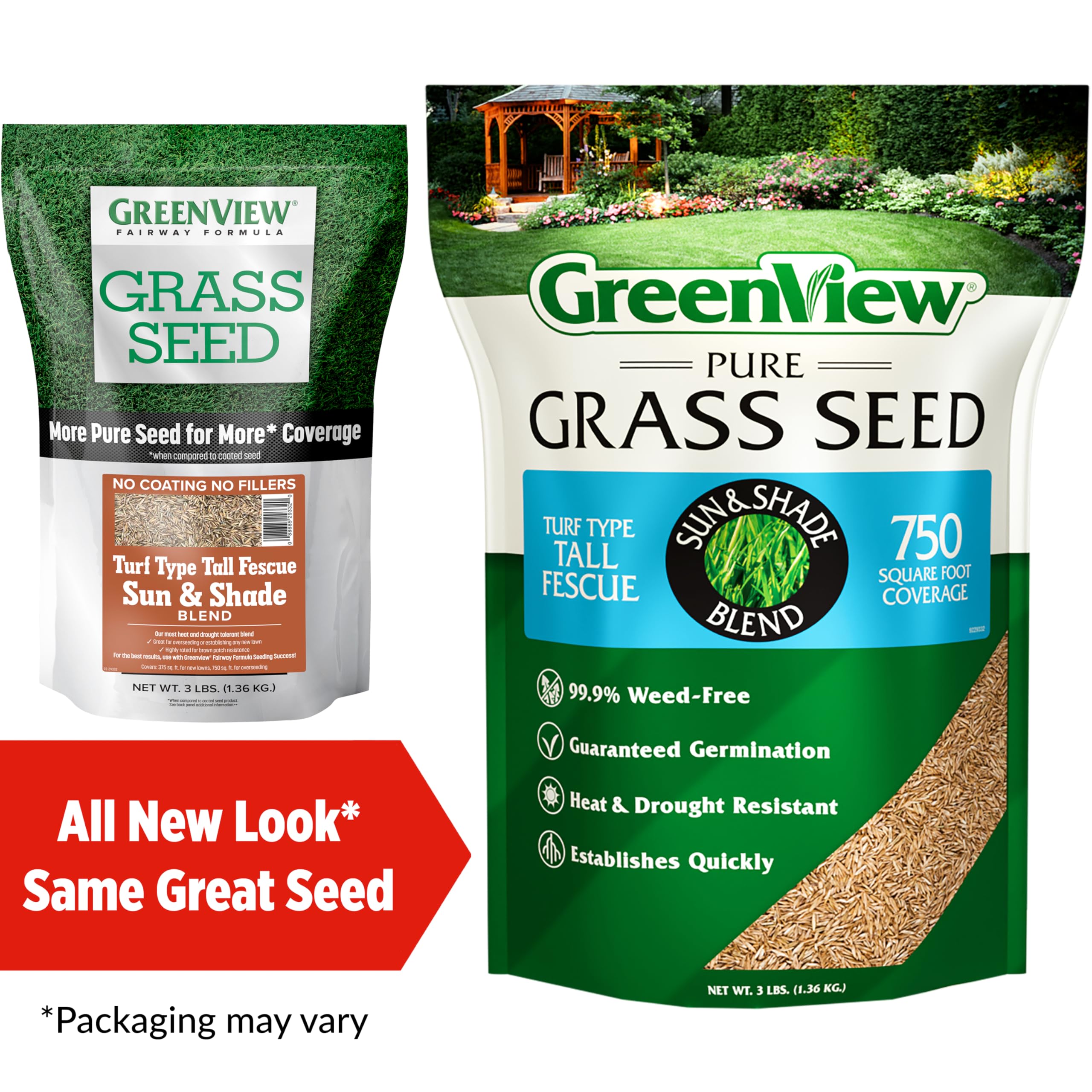 GreenView Pure Grass Seed germination in 10 to 14 days demonstrates quick lawn progress.