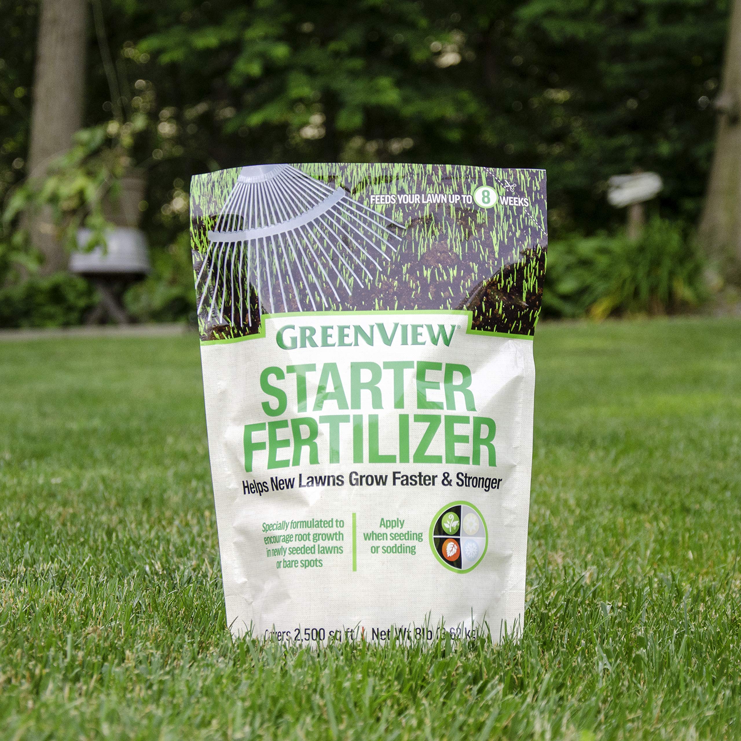 GreenView being applied during seeding for lawn establishment