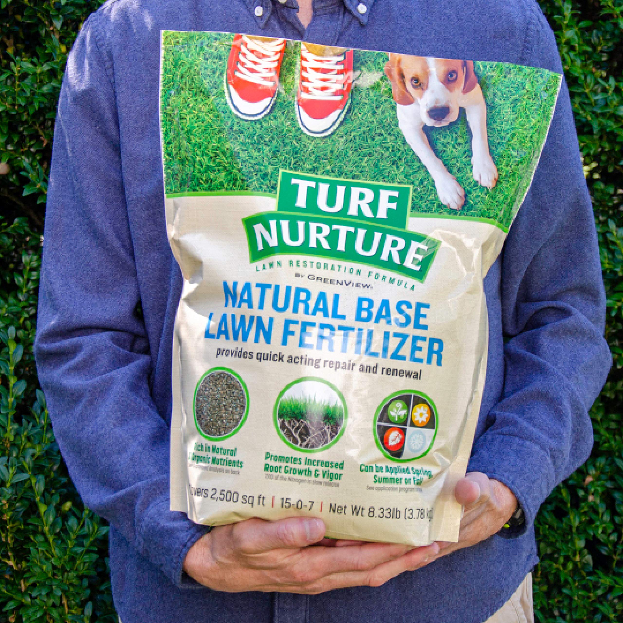 GreenView Turf Nurture shows visible improvement after four to six weeks.