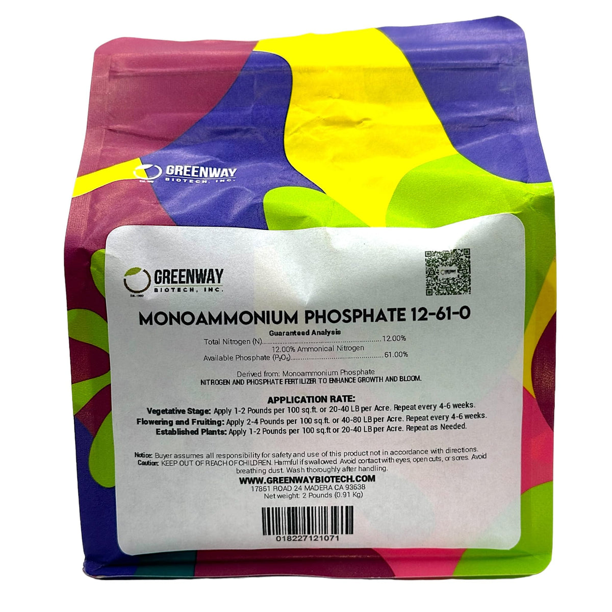 Greenway Biotech monoammonium phosphate bottle for hydroponics promotes robust root growth
