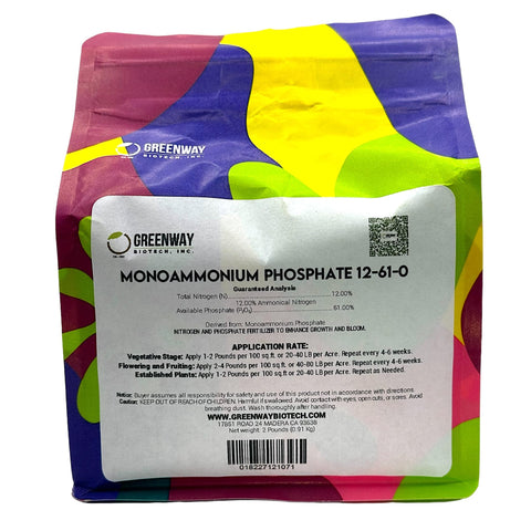 Greenway Biotech monoammonium phosphate bottle for hydroponics promotes robust root growth