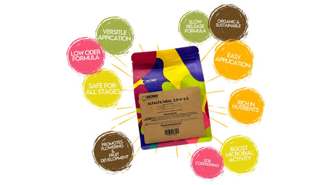Greenway Biotech alfalfa meal nourishes soil and builds organic matter for long-term health.