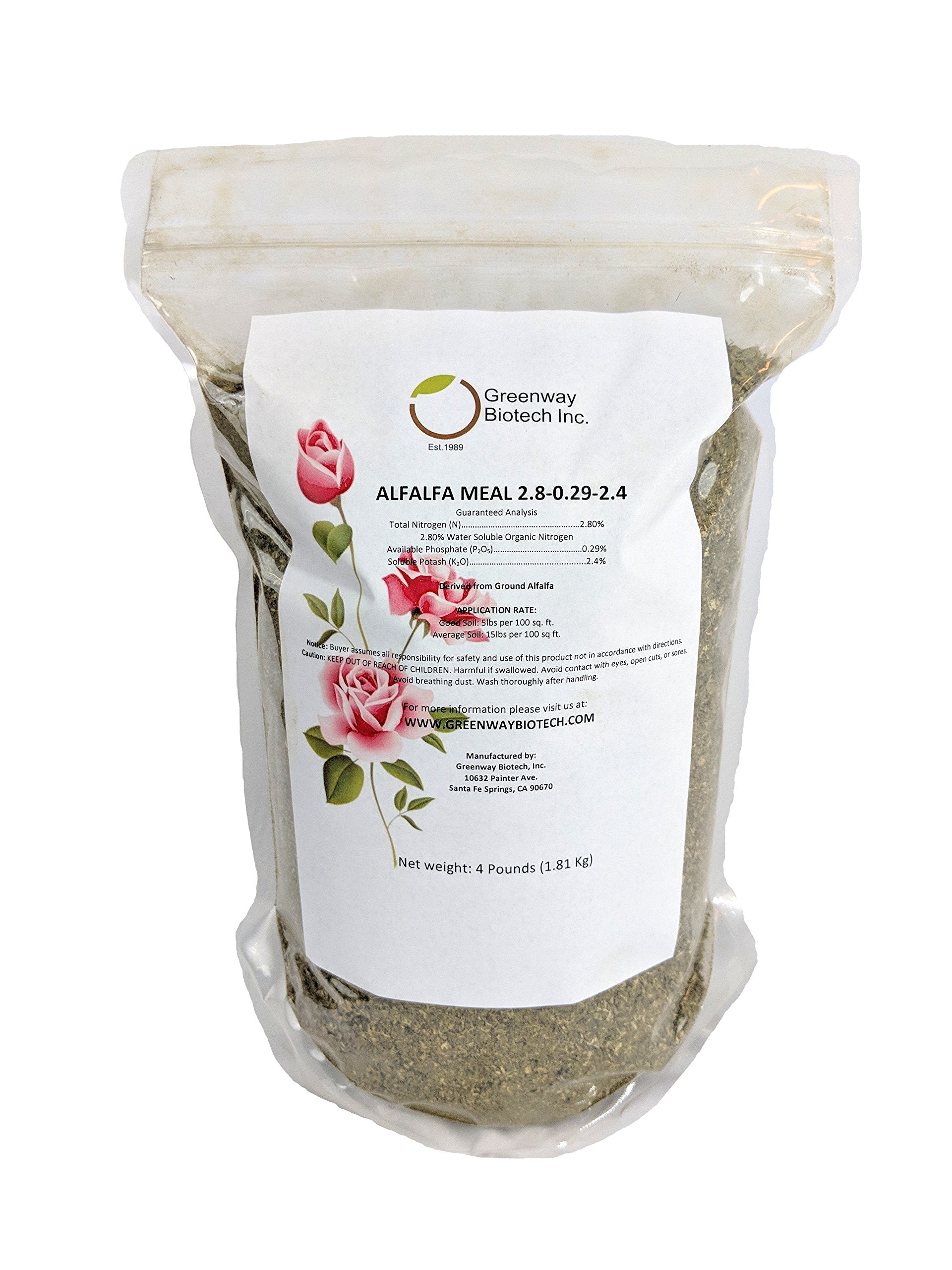 Greenway Biotech alfalfa meal for vegetables supports healthy foliage and improved yields.