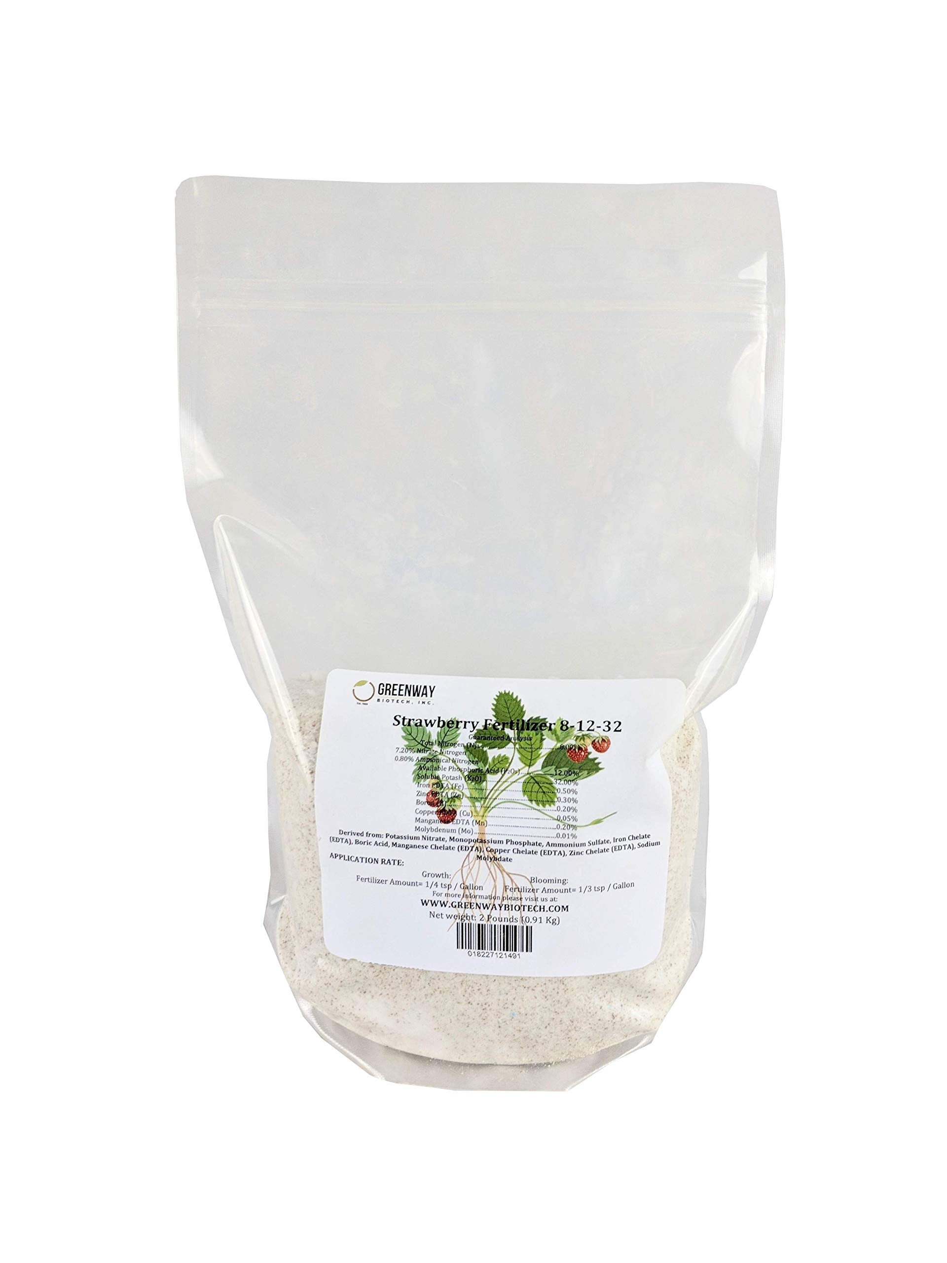 Greenway Biotech strawberry fertilizer powder boosts berry sweetness