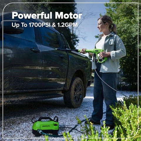 Greenworks 40° nozzle suitable for patio and deck cleaning