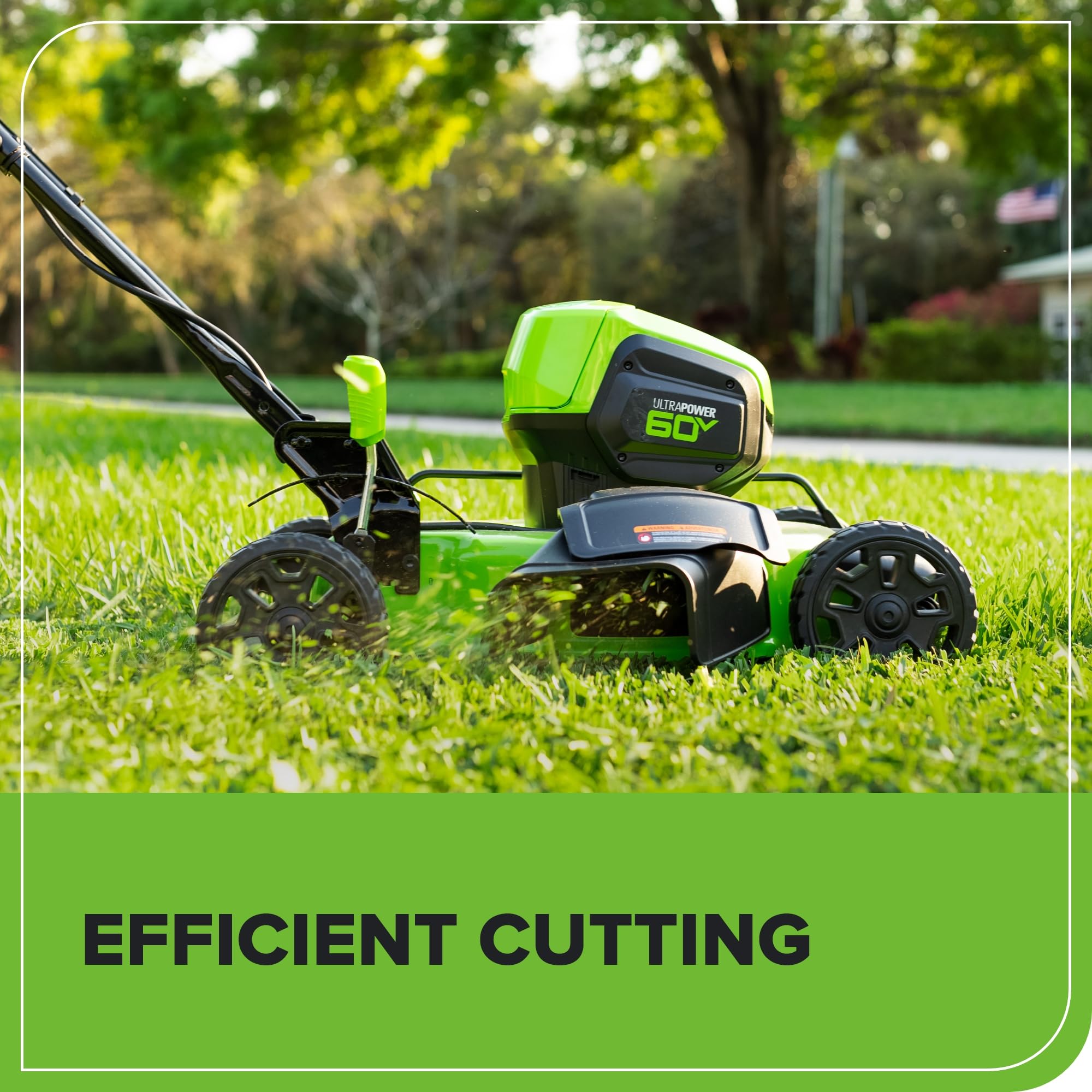 Greenworks 24V mower compatibility diagram for flexible setups.