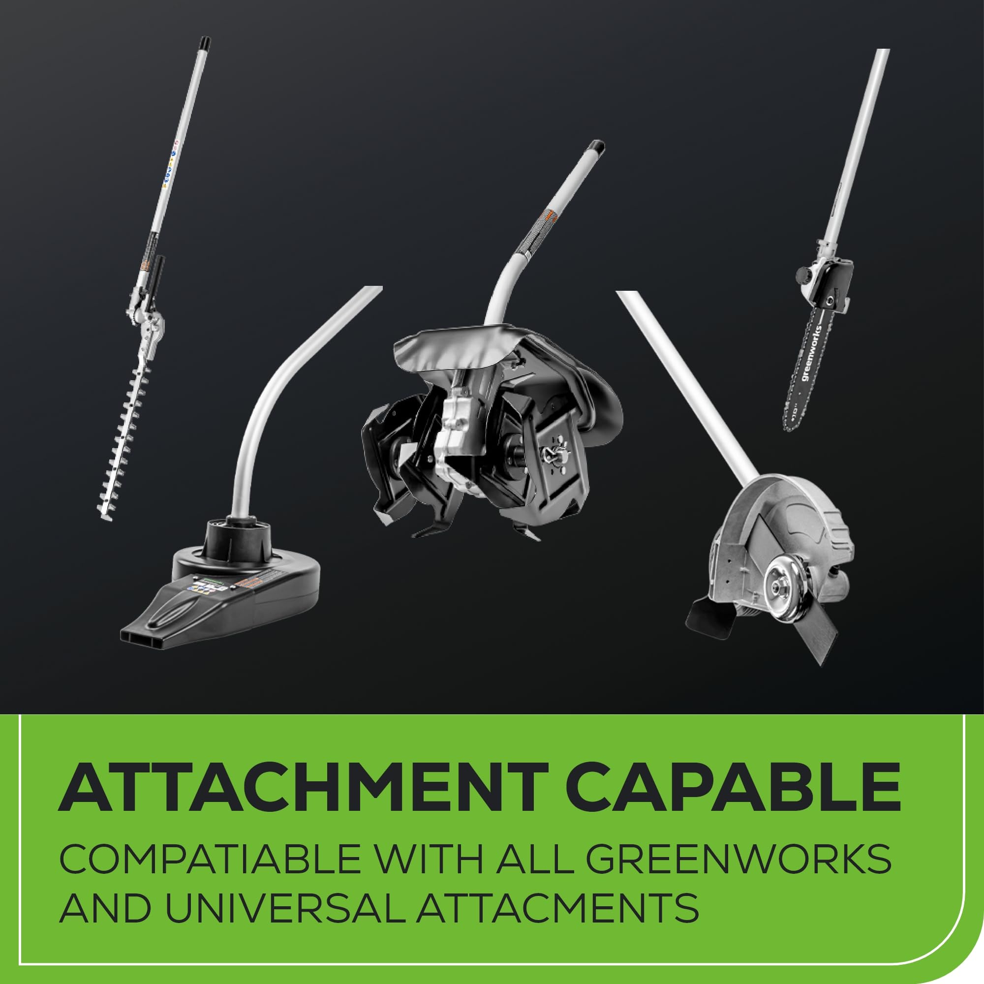 Greenworks 4.0Ah battery delivers reliable runtime across many 60V tools.