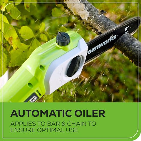 Greenworks 40V battery system powering cordless tools for yardwork
