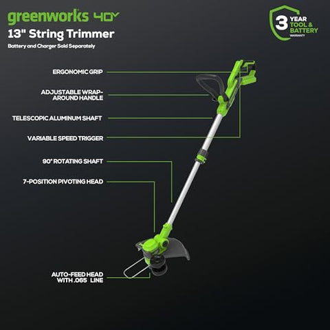 Greenworks 350 CFM blower in action for fast debris cleanup.