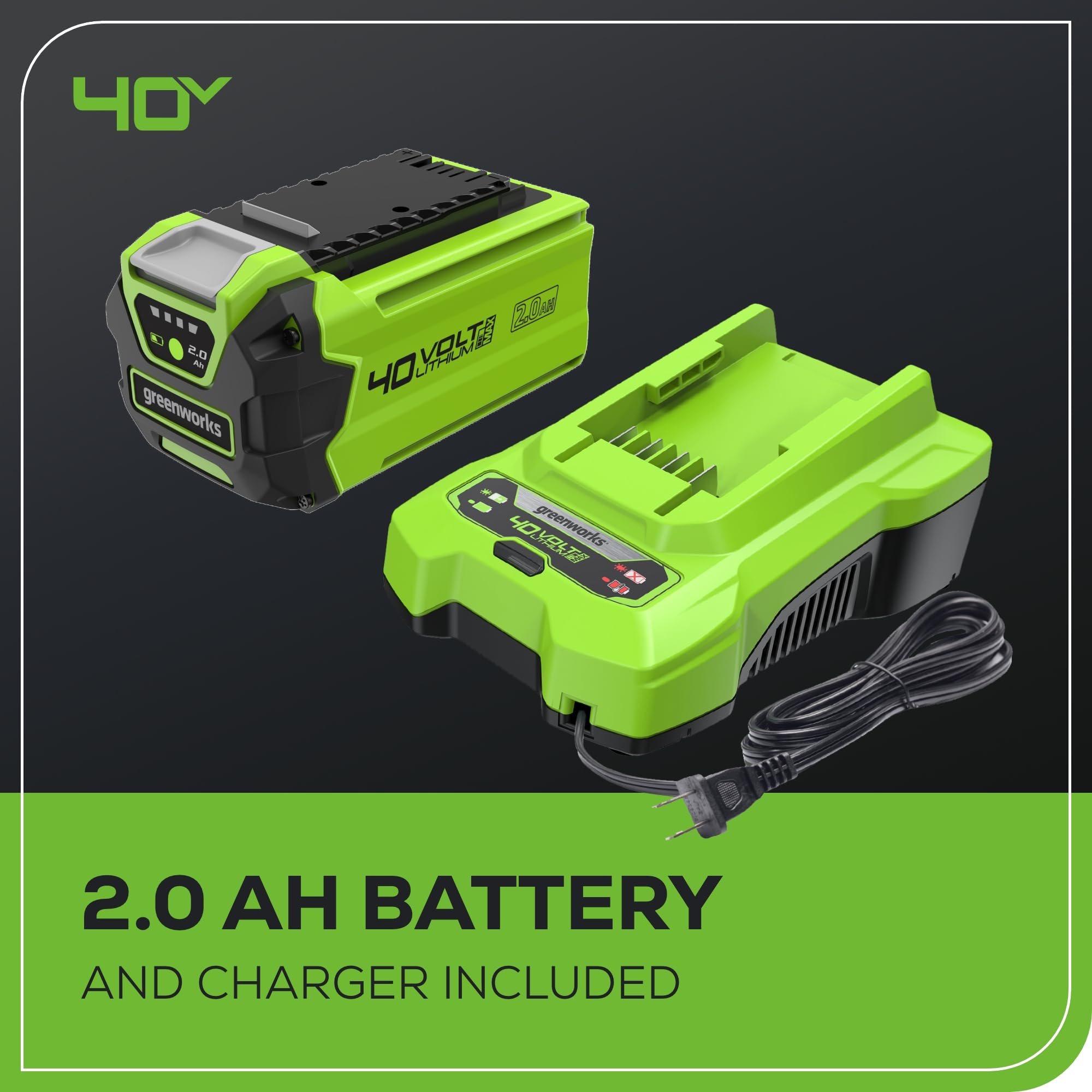 Greenworks 40V blower sweeps deck debris efficiently.