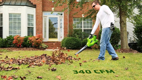 Greenworks lightweight ergonomic design reduces fatigue during extended use.