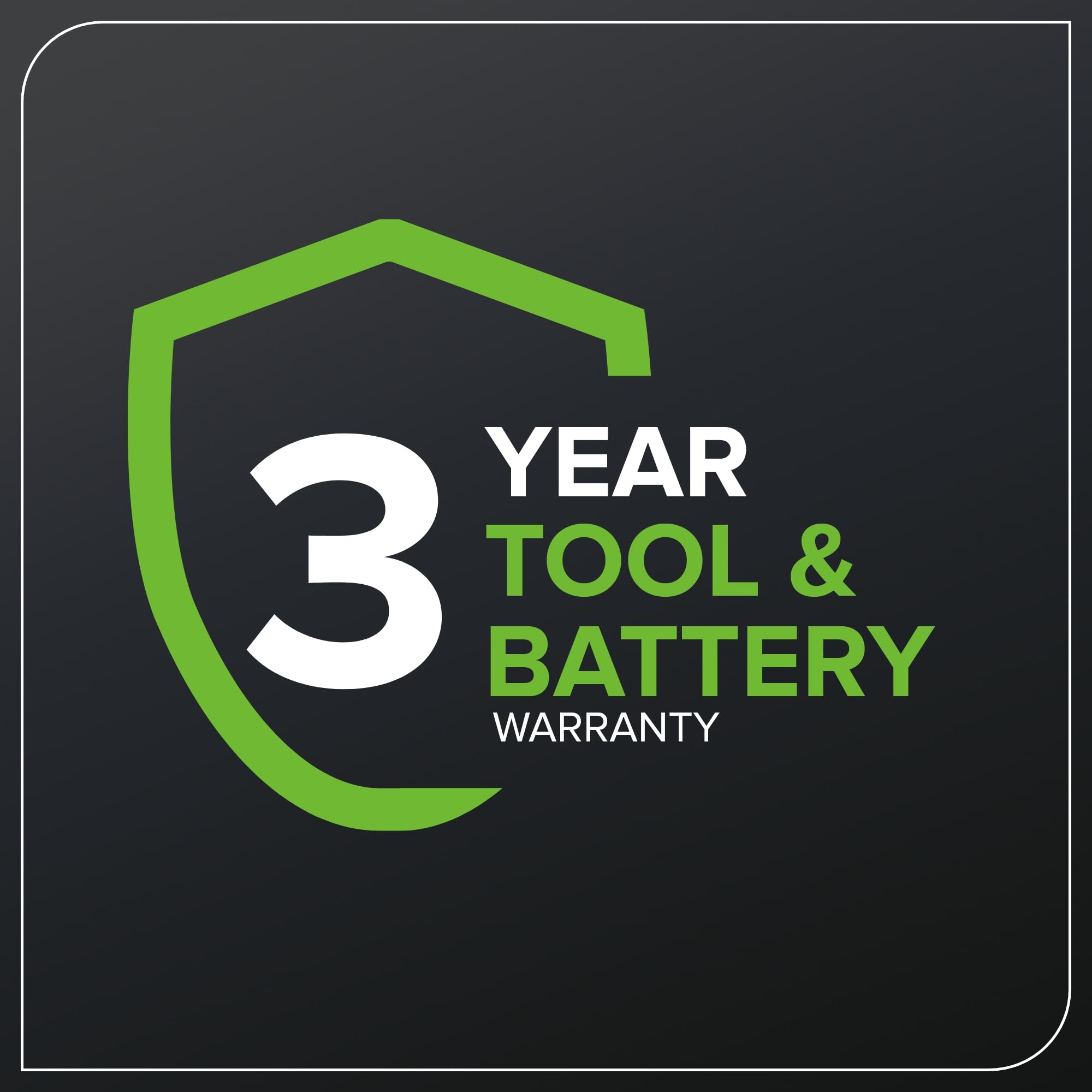 Greenworks 60+ minutes runtime with 5Ah battery for larger properties.