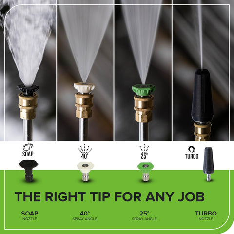 Greenworks 60V pressure washer 25-foot steel braided hose resists kinks