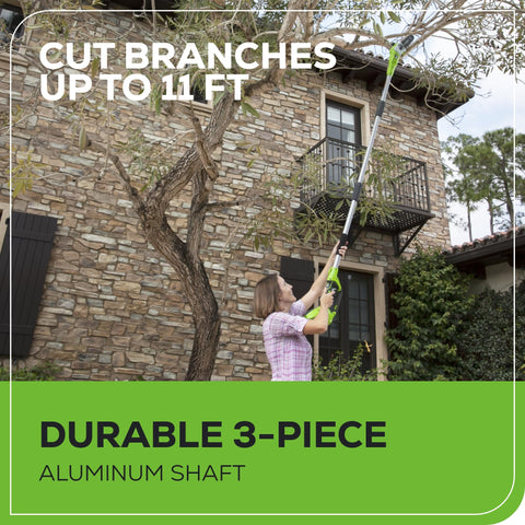 Greenworks automatic oiler extends the life of the bar and chain