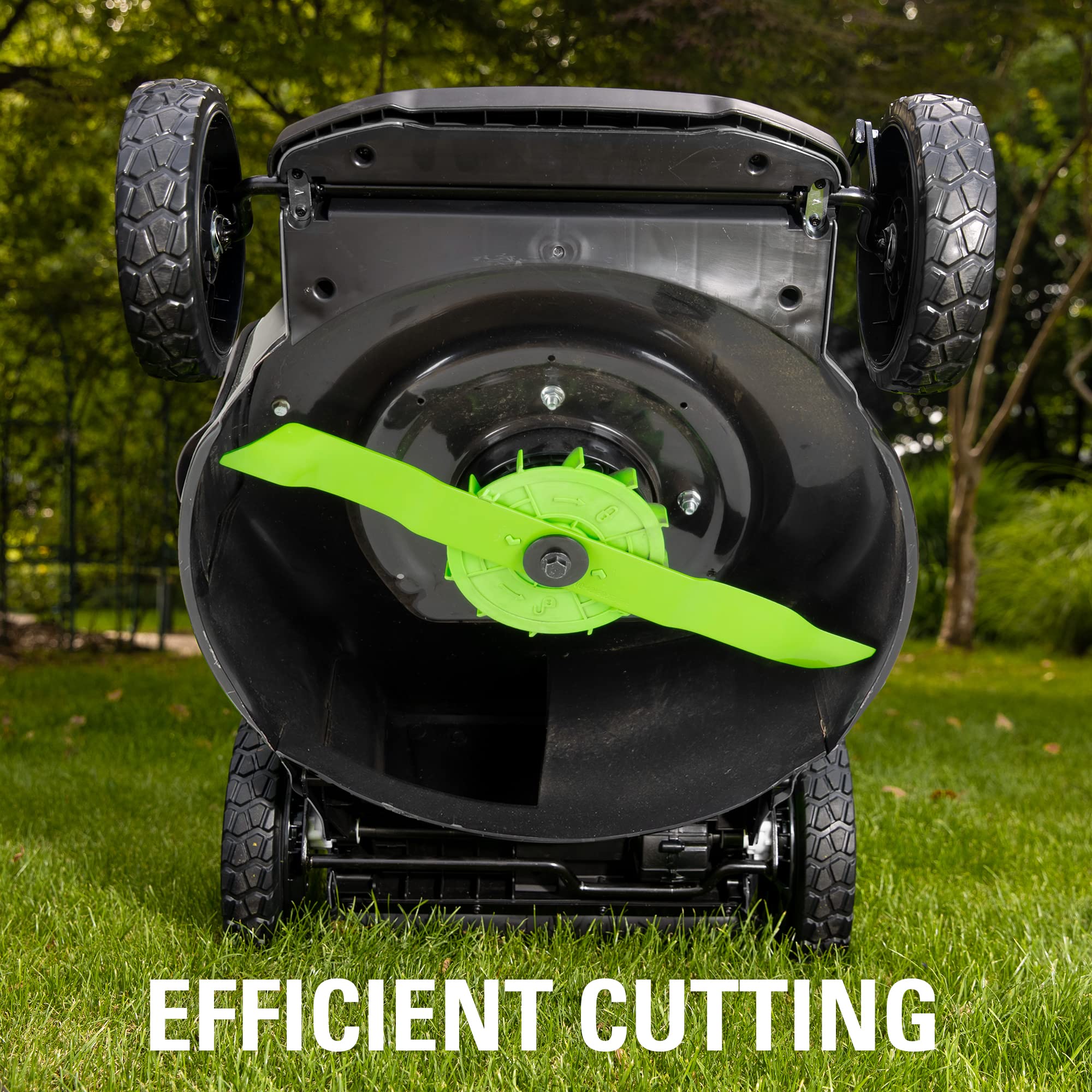 Compatible with GreenWorks 2x24V mowers for flexible power options.