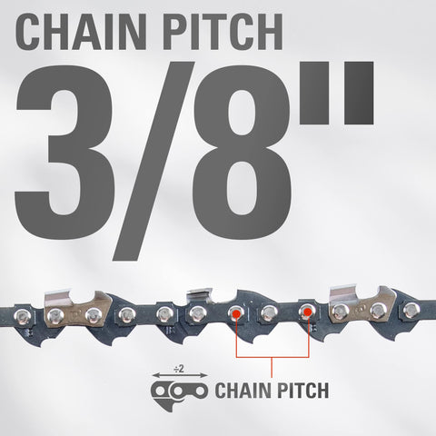 Compatible Greenworks bar 29062 for easy chain swap and maintenance