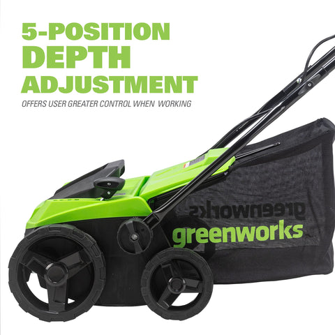 Greenworks DT13B00 stainless steel tines for durability